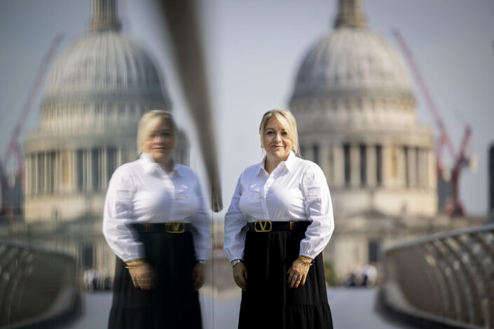 Lyndsey Simpson Founder & CEO of 55/RedefinedWomen photographed by London based corporate photographer Jeff Gilbert
