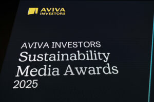 AVIVA Investors Sustainability Media Awards 2025 photographed by London based corporate photographer Jeff Gilbert