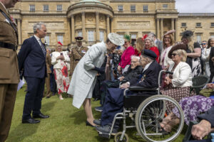 HRH The Princess Royal Princess Anne greets WWII veterans at The Not Forgotten Garden Party photographed by Jeff Gilbert London based photographer
