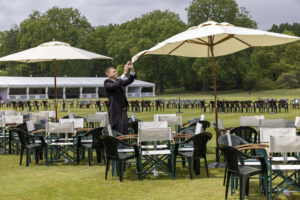 Preperations being made before the start of The Not Forgotten Garden Party photographed by London based photographer Jeff Gilbert